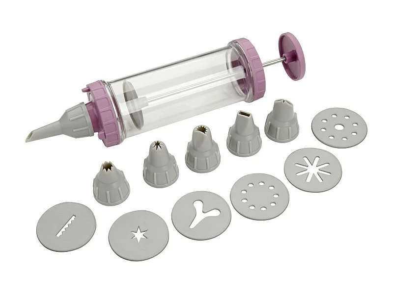 Seringue de pâtisserie et 6 embouts et 6 disques à motifs Zenker Sweet Sensation