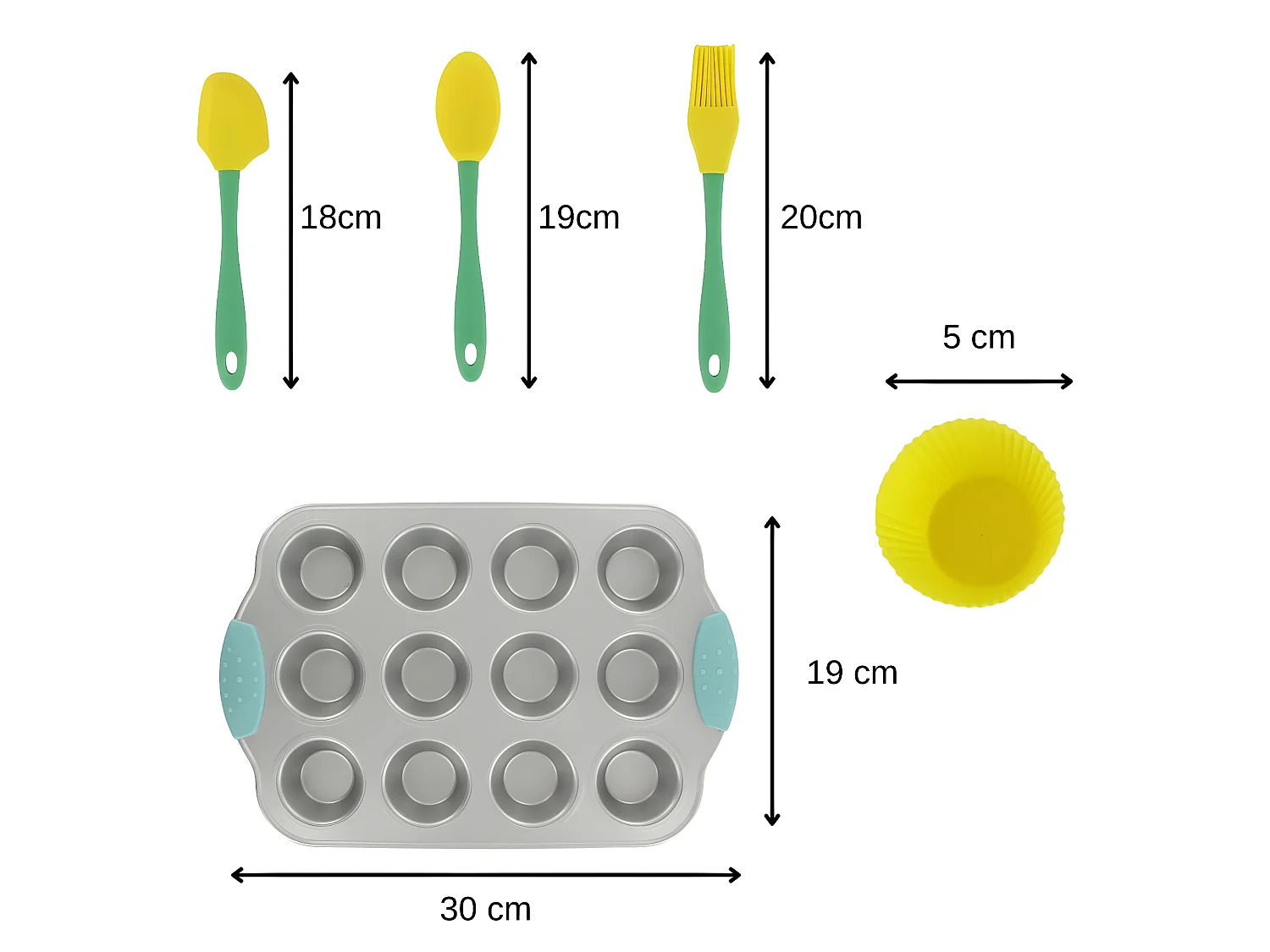 Set pour mini cupcakes 16 pièces Fackelmann Mini Monsters