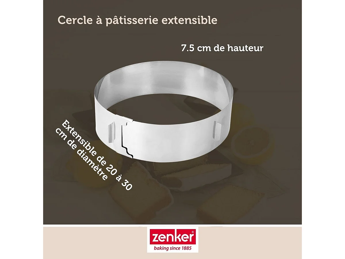 Cercle à pâtisserie réglable Zenker Smart Pastry