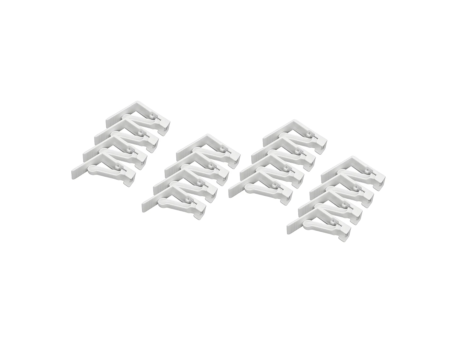 Lot de 16 pinces à nappe avec ressort Fackelmann Tecno