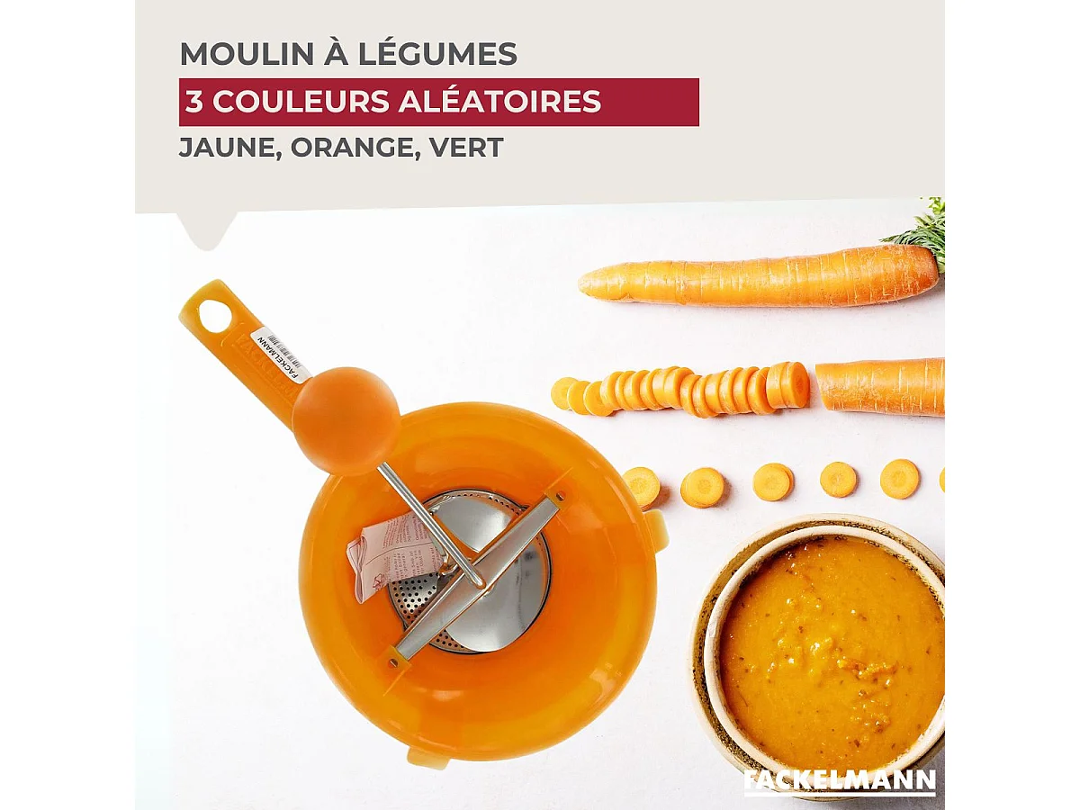 Moulin à légumes plastique 19 cm Fackelmann Handmade Tradition