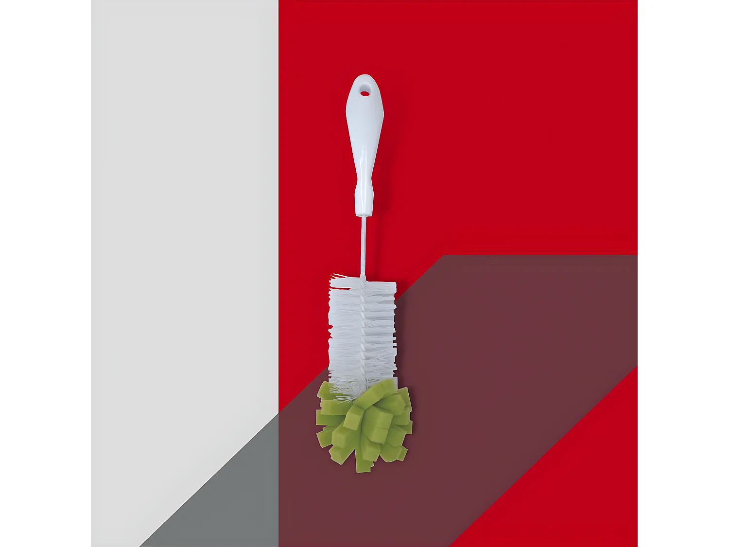 Goupillon pour bouteille avec embout éponge 30 cm Fackelmann Tecno