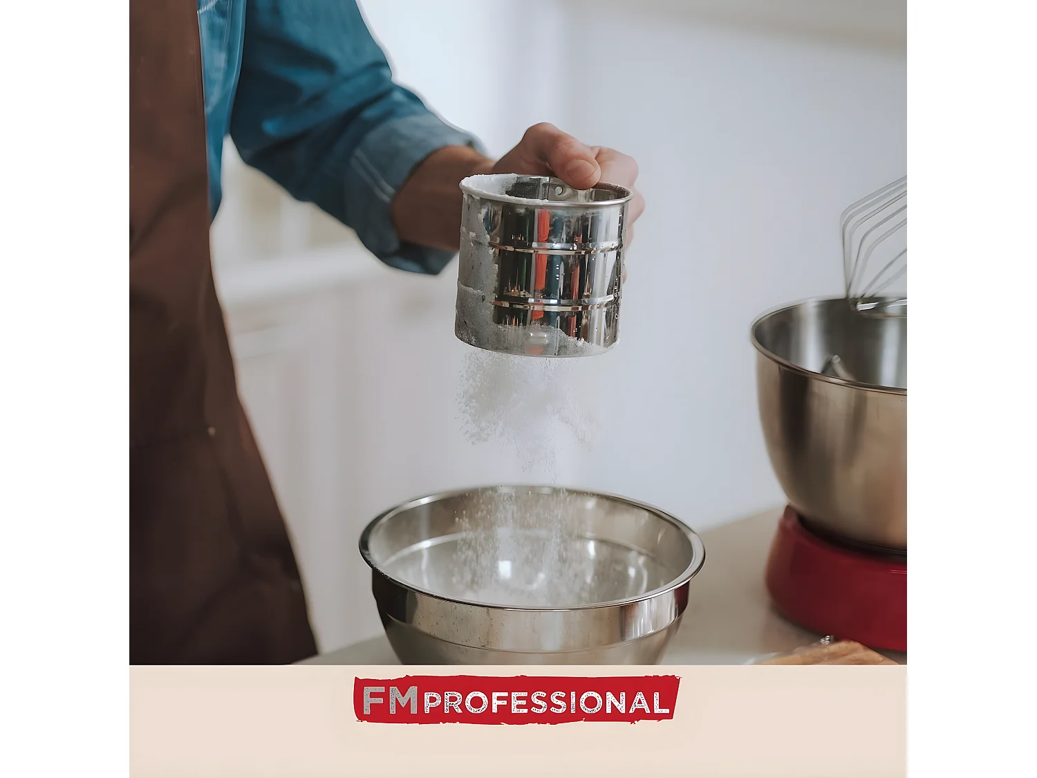 Tamis de farine en inox 10 cm FM Professional