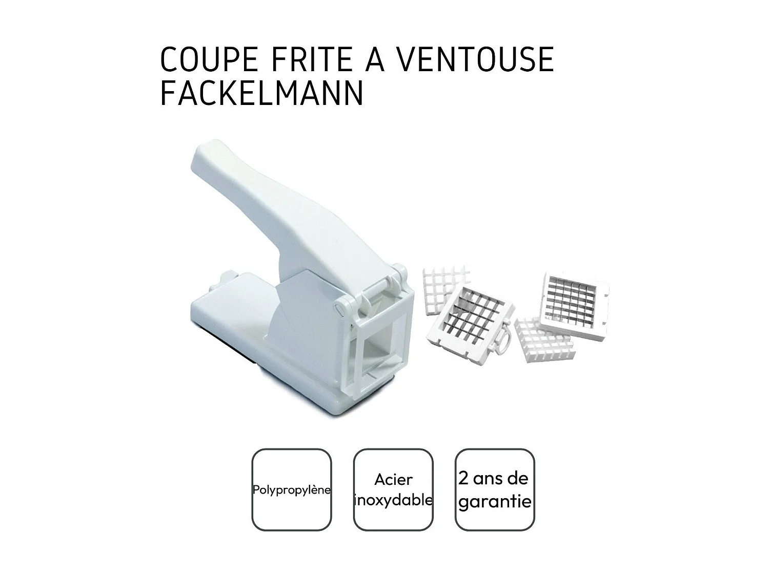 Coupe frite avec deux grilles de découpe Fackelmann Handmade Tradition