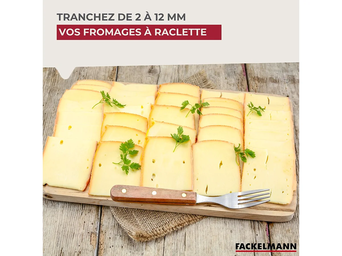 Coupe fromage en tranche en aluminium 15 cm Fackelmann Spécialités Culinaires