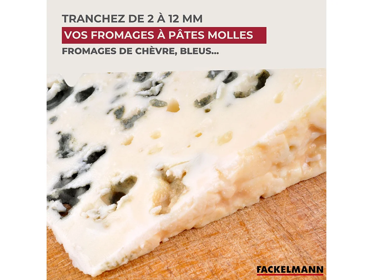 Coupe fromage en tranche en aluminium 15 cm Fackelmann Spécialités Culinaires
