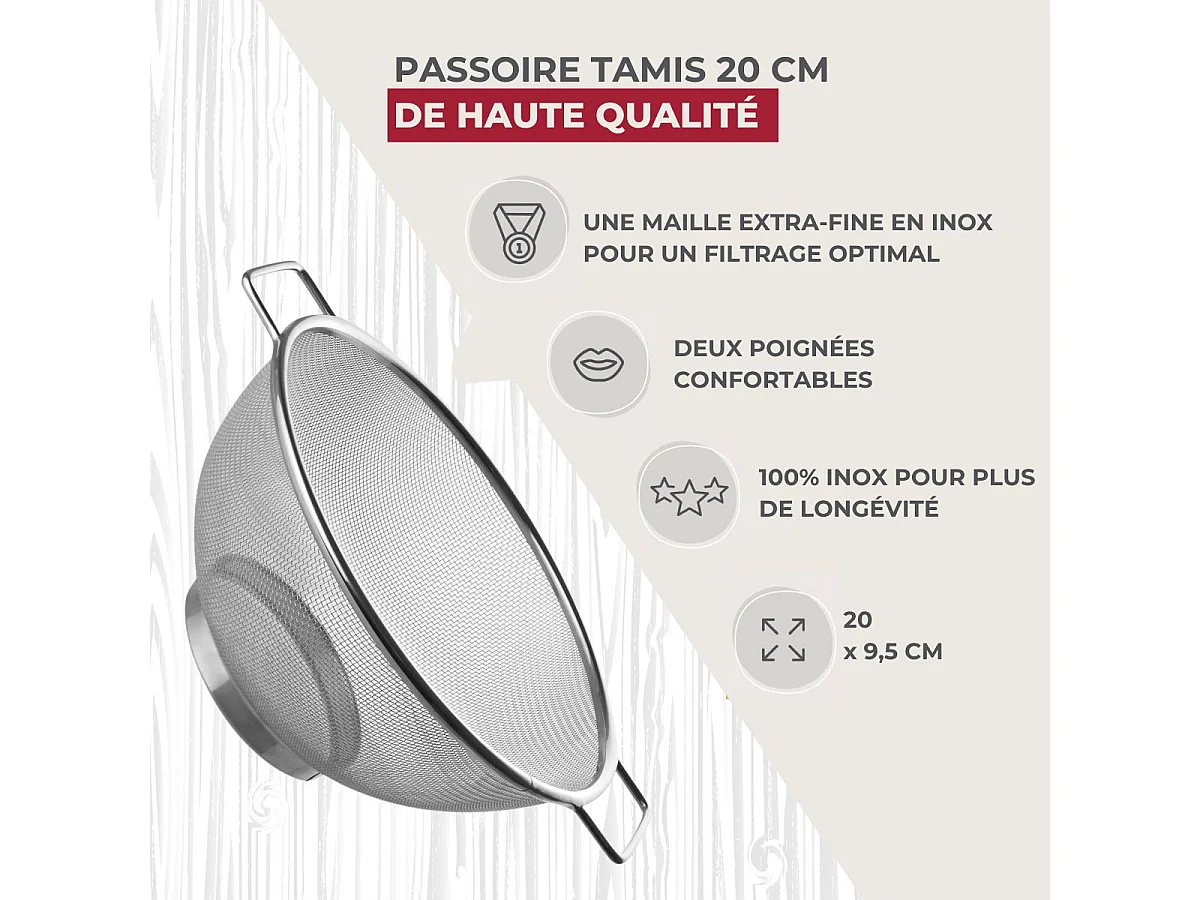 Passoire tamis 20 cm Fackelmann