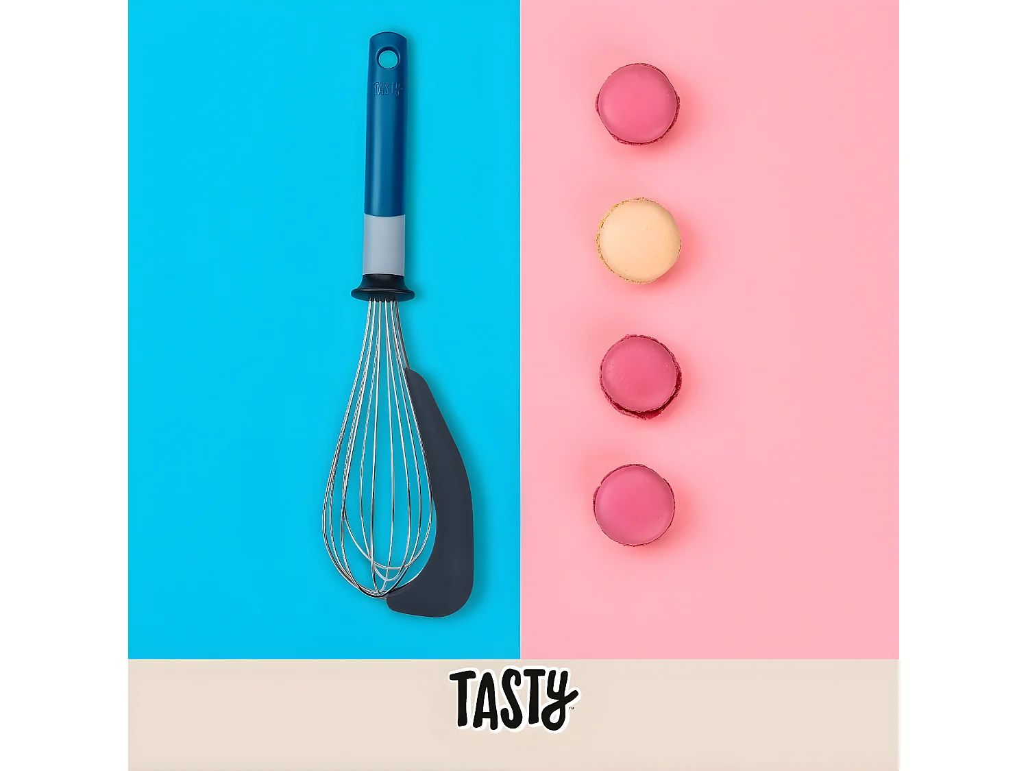Fouet de cuisine et pâtisserie en inox avec spatule 31,5 cm Tasty Core