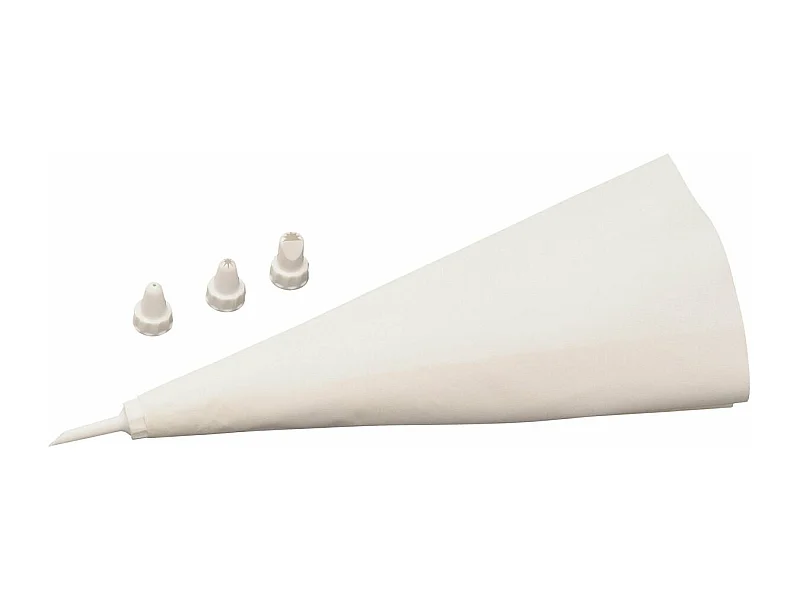 Poche à douille réemployable et 4 embouts plastique 31 cm Zenker Smart Pastry