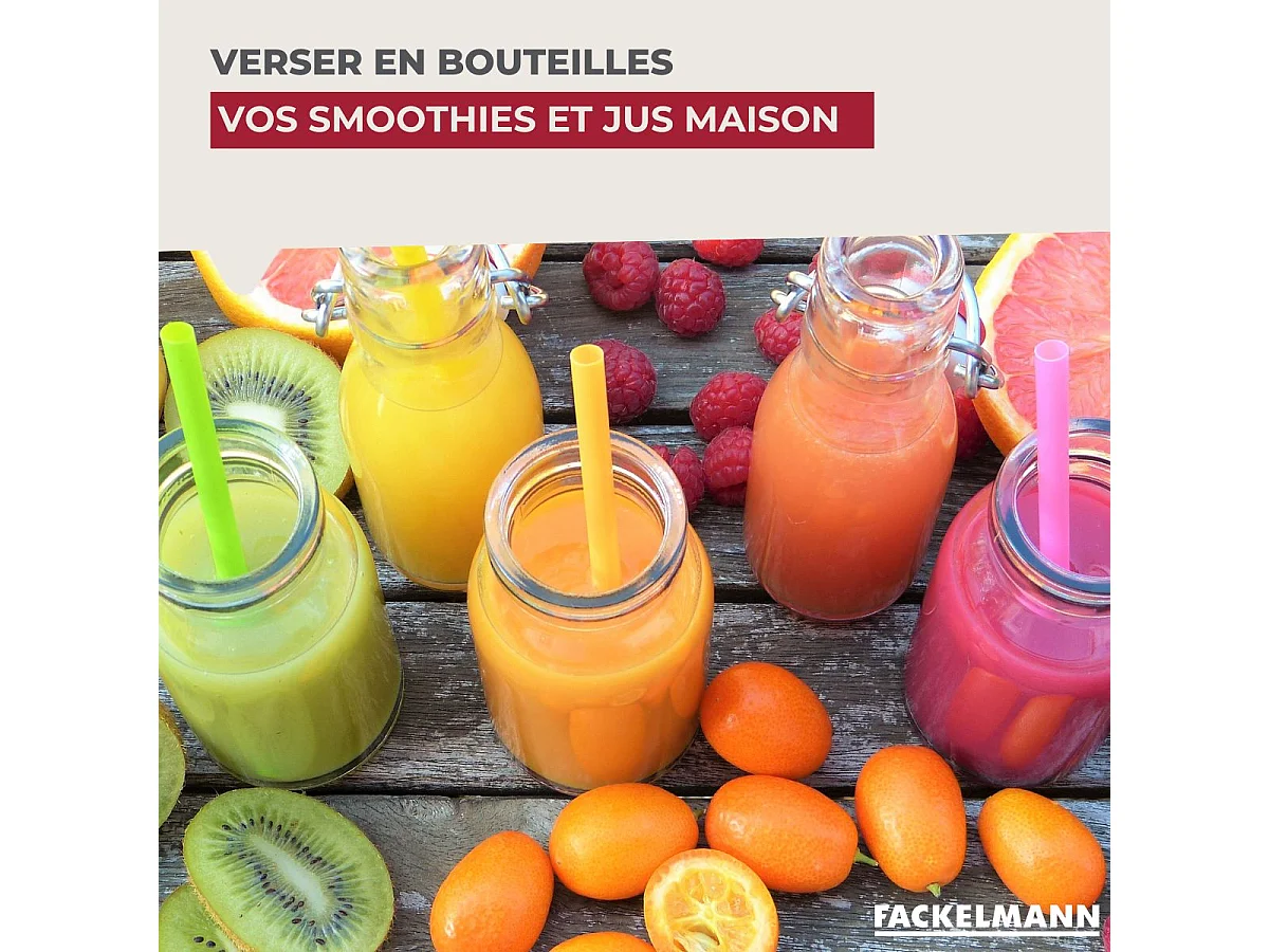 Lot de 3 entonnoirs en plastique 8, 9 et 11 cm Fackelmann