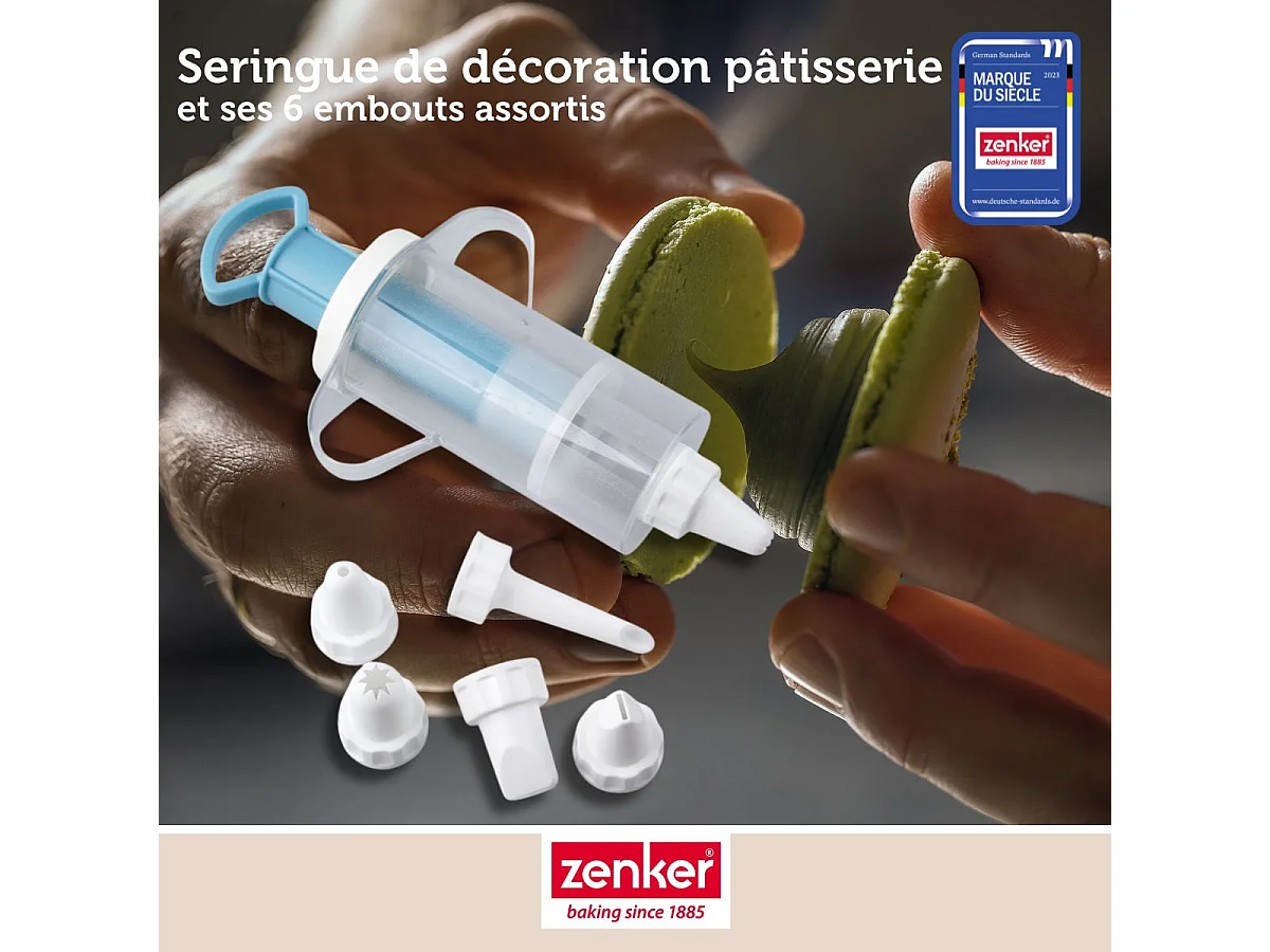 Seringue de pâtisserie et 6 embouts Zenker Sweet Sensation
