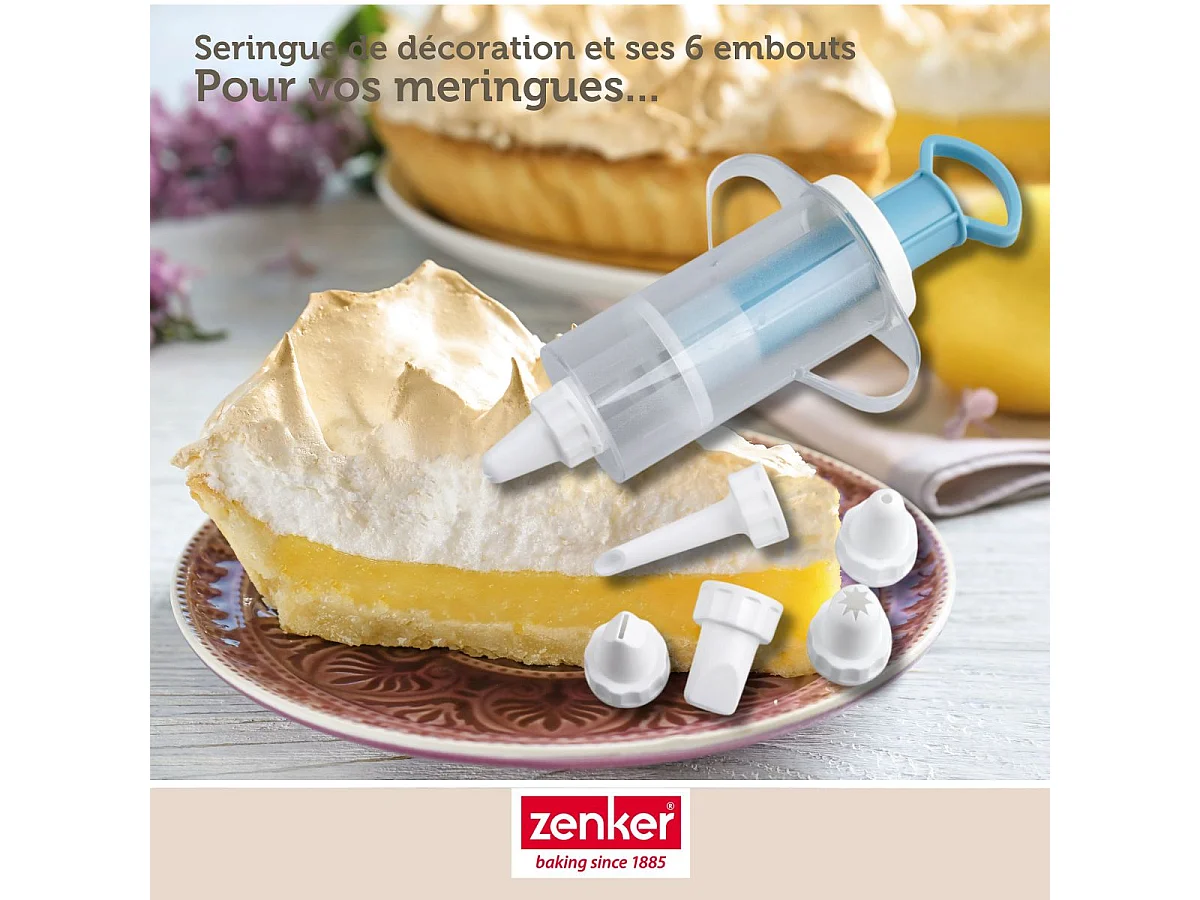 Seringue de pâtisserie et 6 embouts Zenker Sweet Sensation