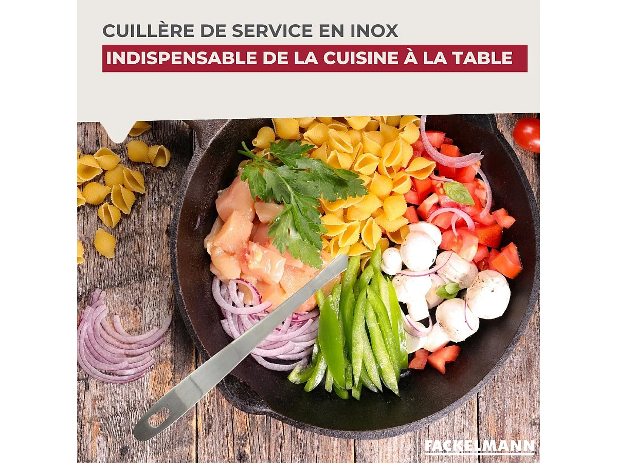 Cuillère de service inox 31,5 cm Fackelmann Oxford