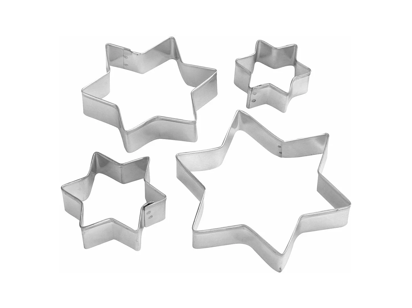 Lot de 4 emporte-pièces de Noël en forme d'étoiles Zenker Emporte-pièces