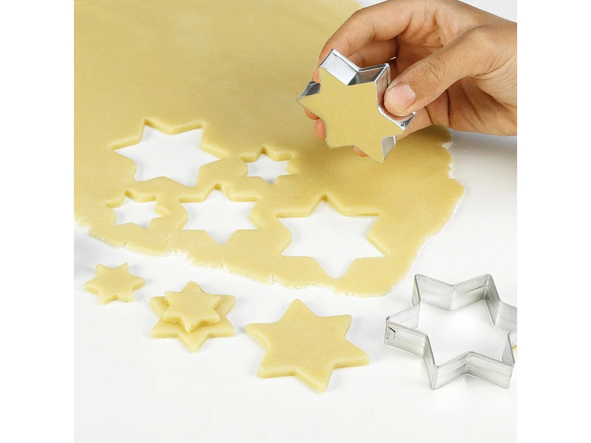 Lot de 4 emporte-pièces de Noël en forme d'étoiles Zenker Emporte-pièces