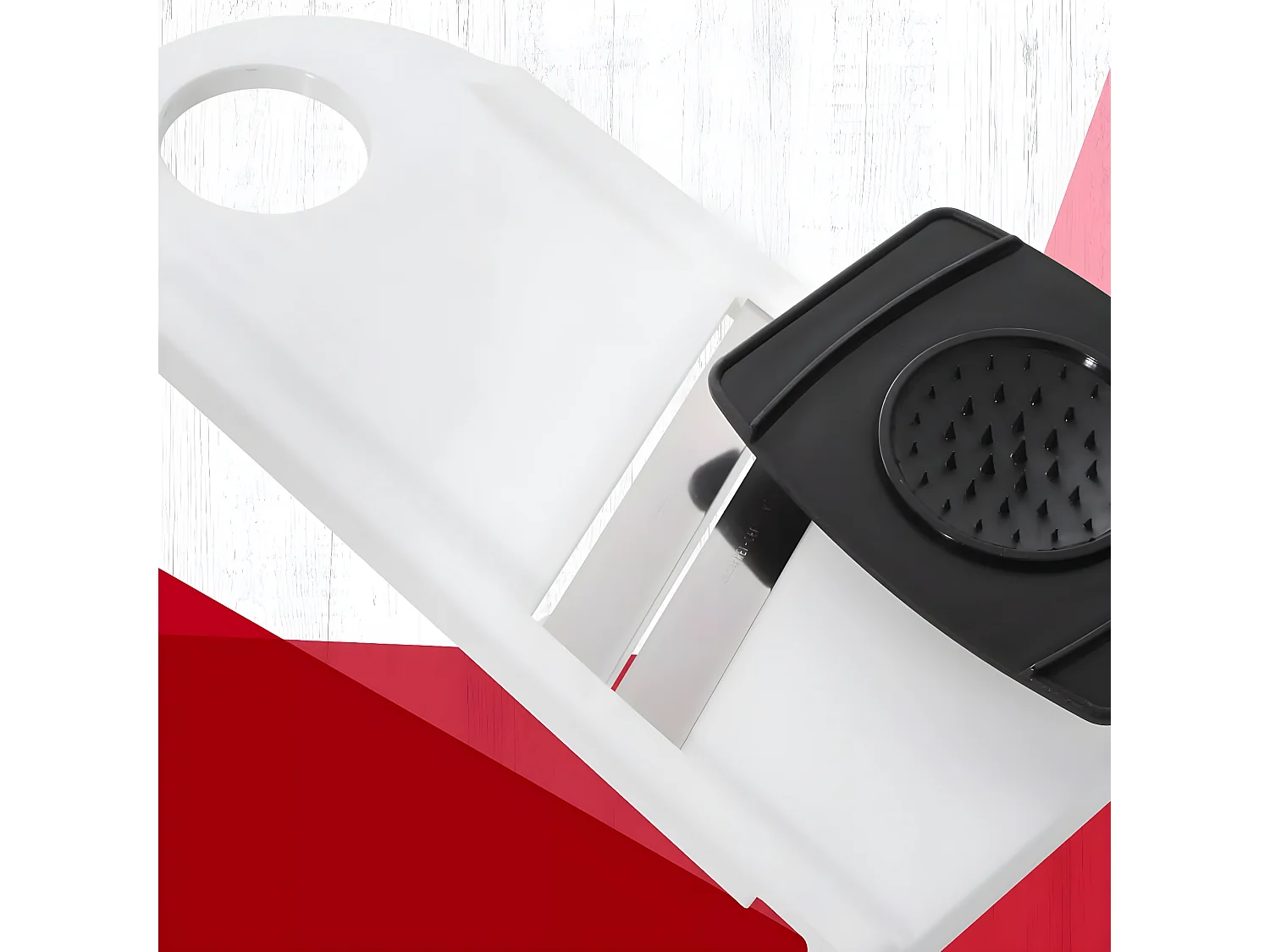 Mandoline de cuisine manuelle double lame avec protège main Fackelmann Basic