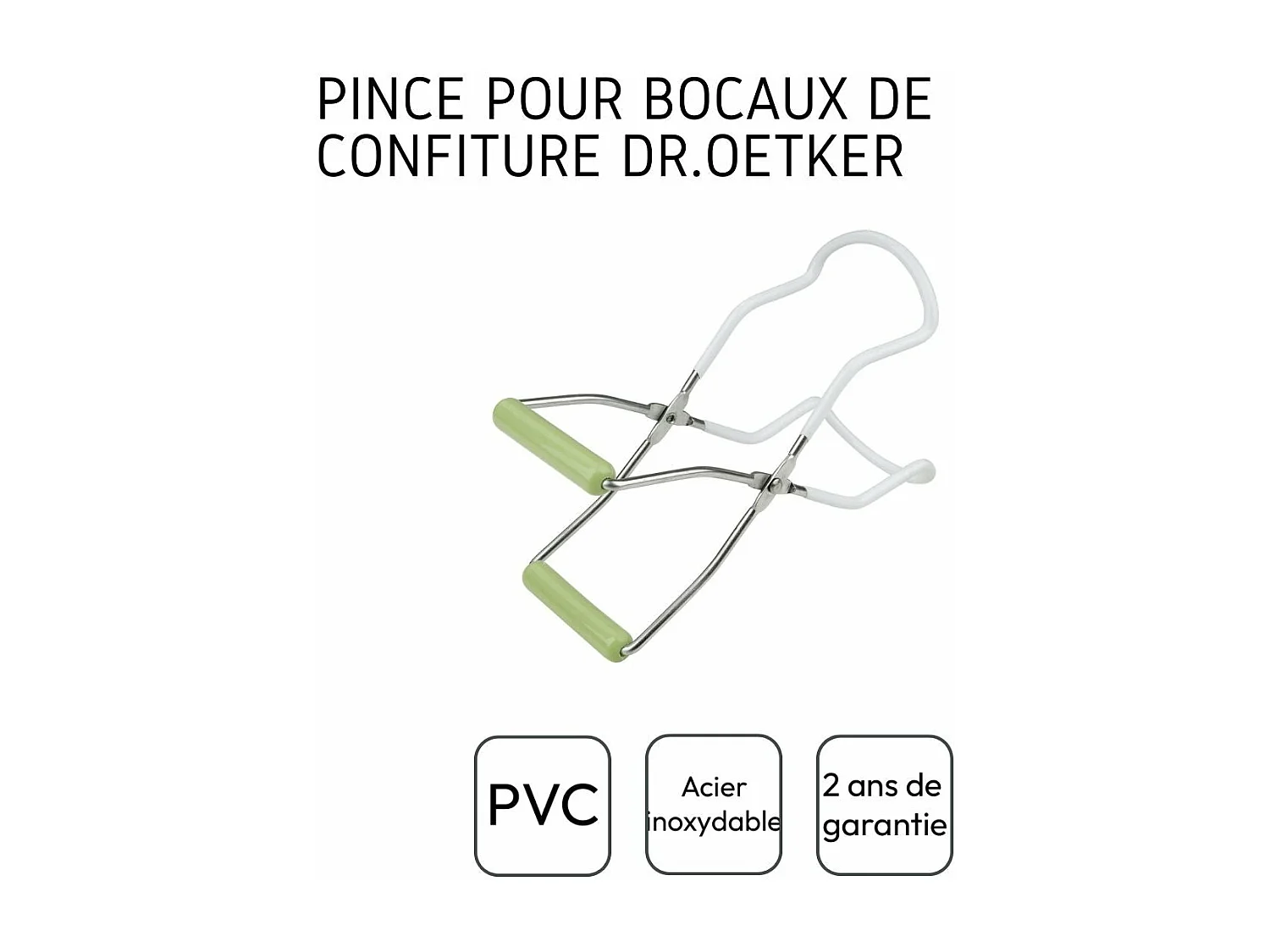 Pince à bocaux en verre Dr Oetker Confiture