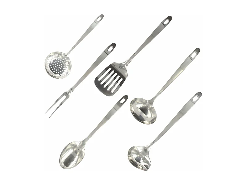 Ensemble ustensiles de cuisine 6 pièces inox Fackelmann Oxford