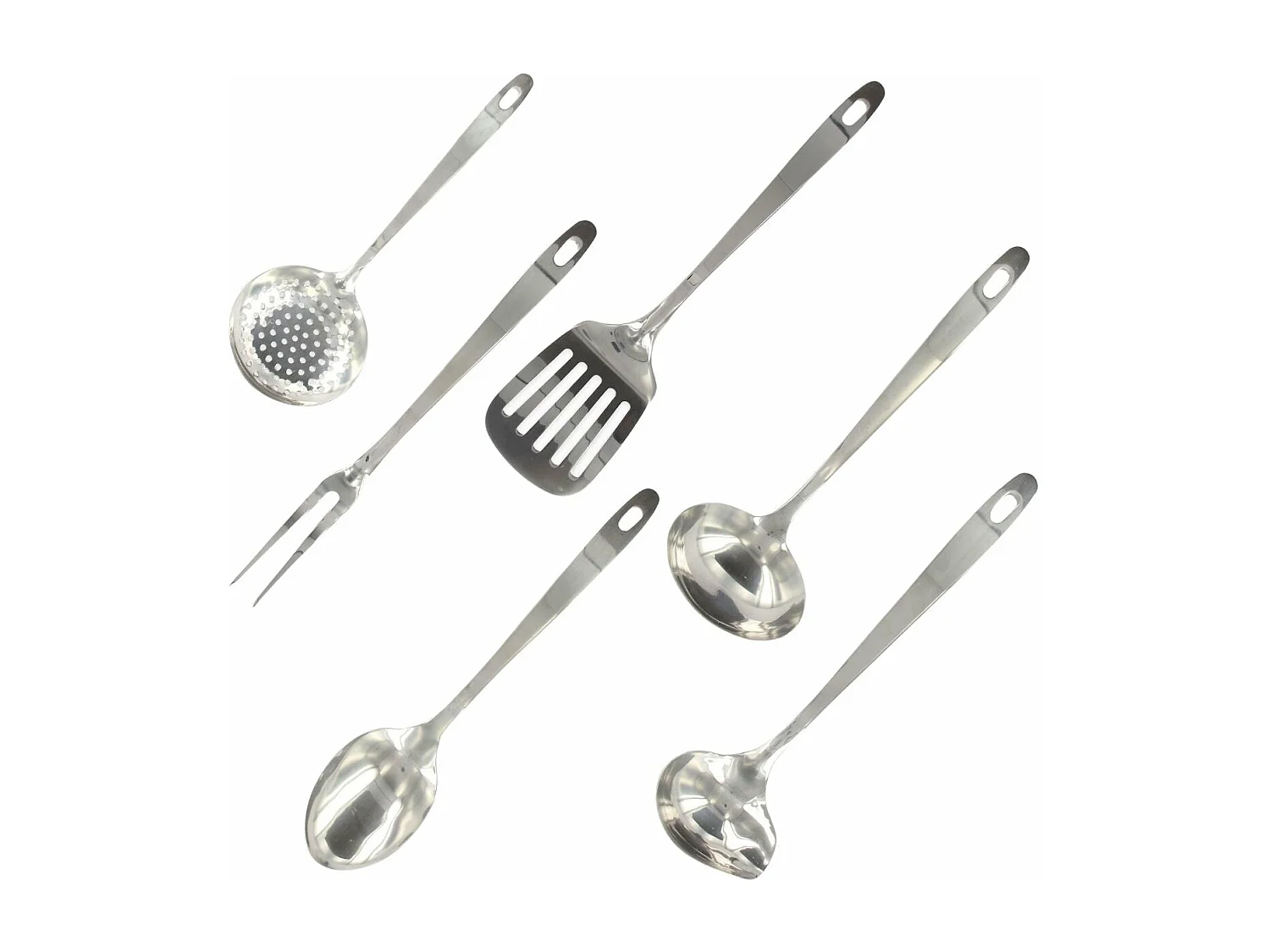 Ensemble ustensiles de cuisine 6 pièces inox Fackelmann Oxford