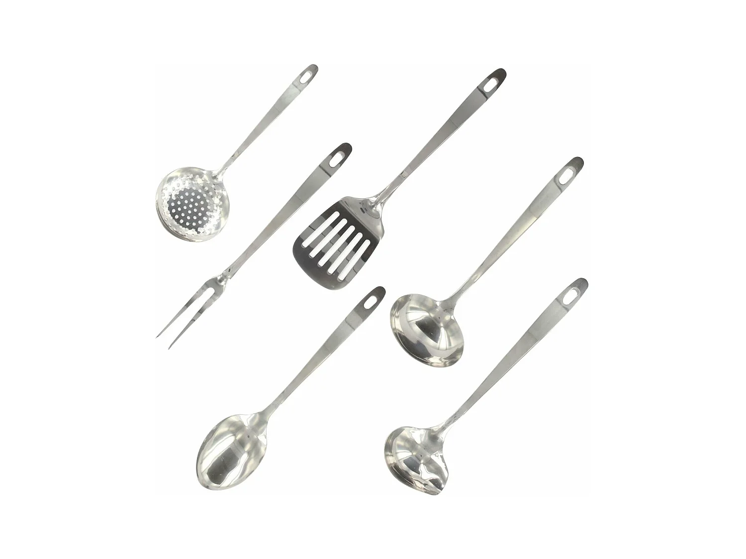 Ensemble ustensiles de cuisine 6 pièces inox Fackelmann Oxford
