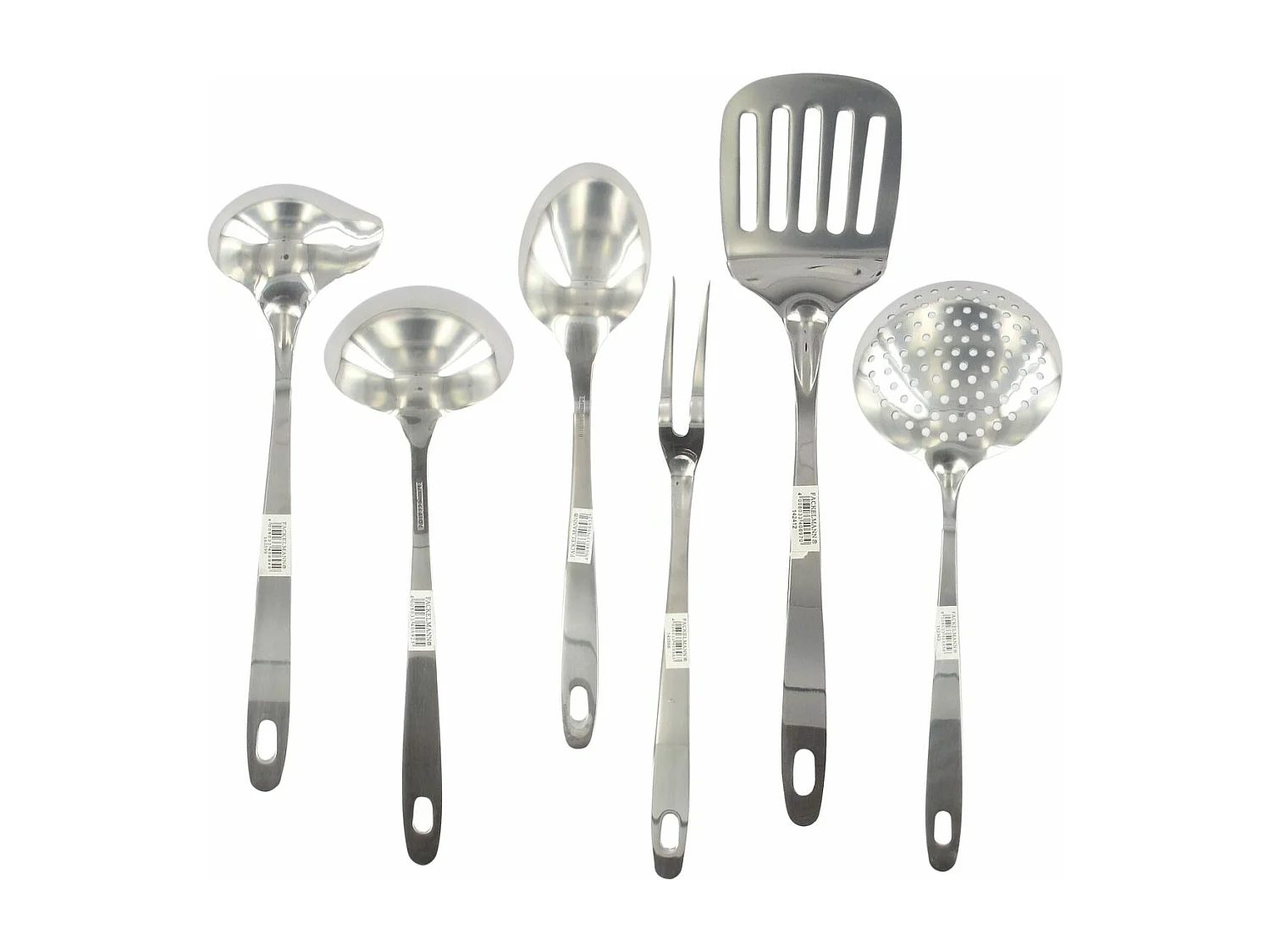Ensemble ustensiles de cuisine 6 pièces inox Fackelmann Oxford