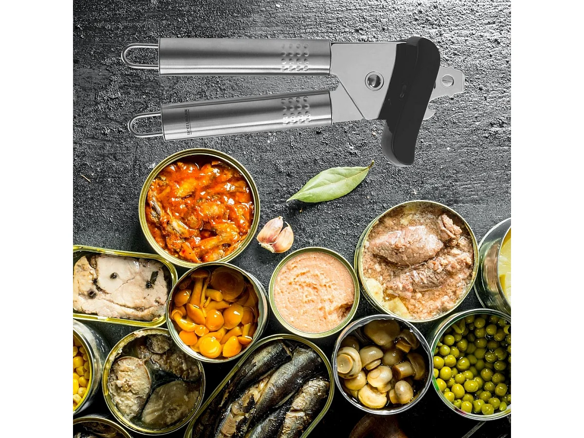 Ouvre boîte manuel inox Fackelmann Ovale