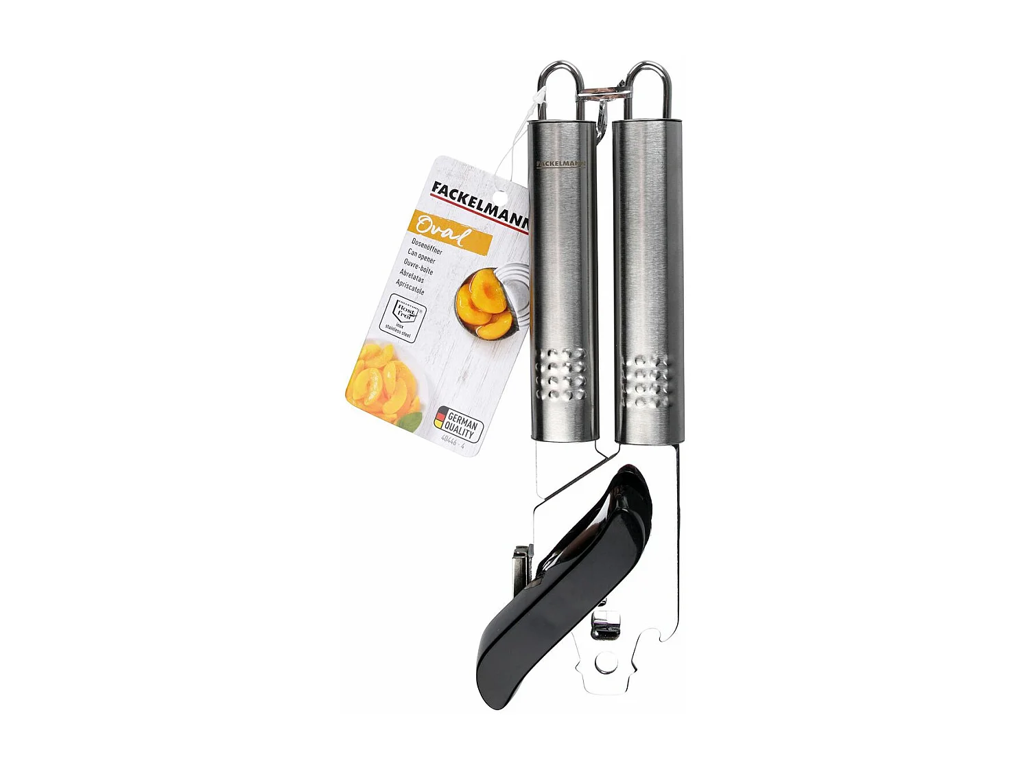 Ouvre boîte manuel inox Fackelmann Ovale