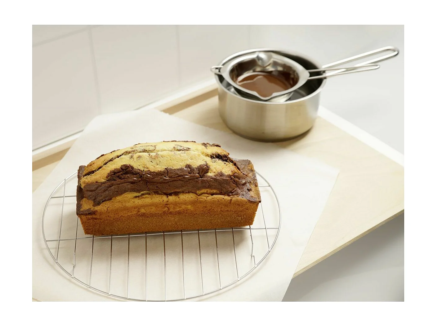 Service à bain marie 26 cm pour chocolat Zenker