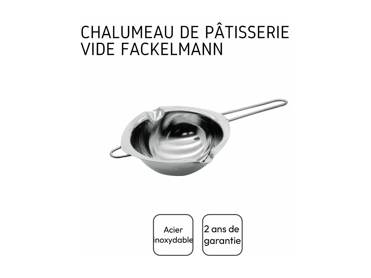 Service à bain marie 26 cm pour chocolat Zenker