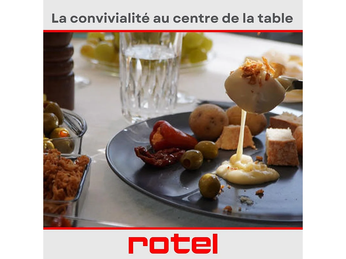 Caquelon à fondue au fromage 2 litres Rotel Swiss Tradition