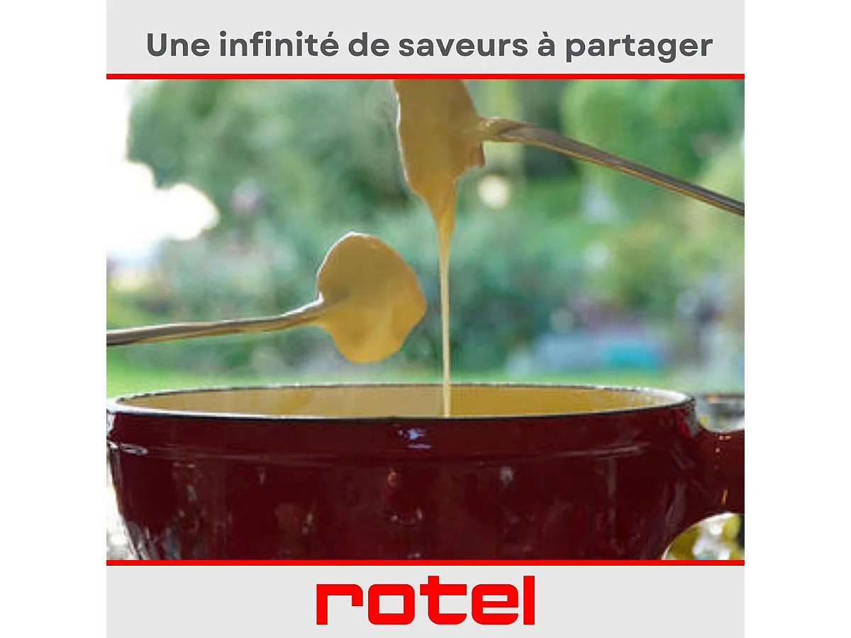 Caquelon à fondue au fromage 2 litres Rotel Swiss Tradition