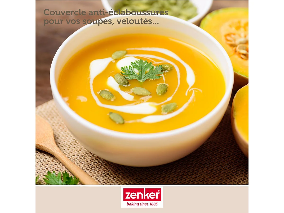 Couvercle anti projections 30 cm Zenker Smart Pastry