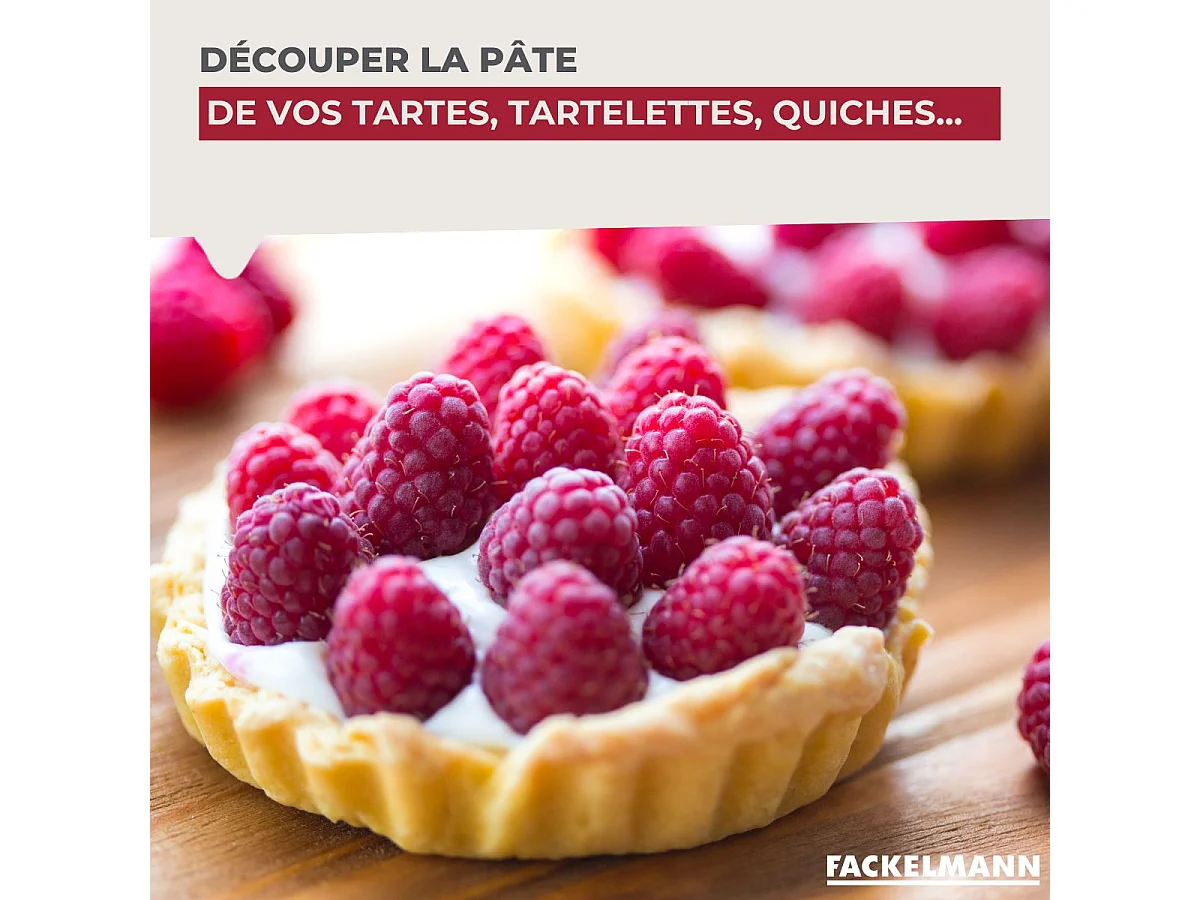 Roulette découpe pâte18 cm  Fackelmann Ovale limited edition