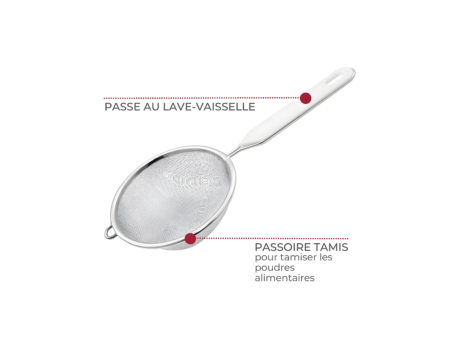 Petite passoire tamis 10 cm de diamètre Fackelmann Divers