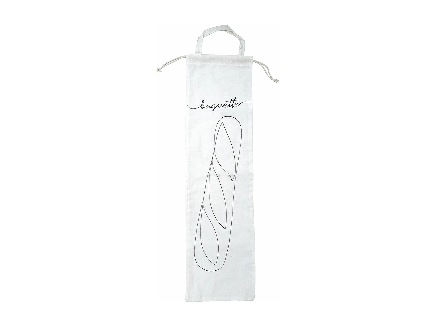 Sac de conservation pour baguette de pain en coton Fackelmann Nature