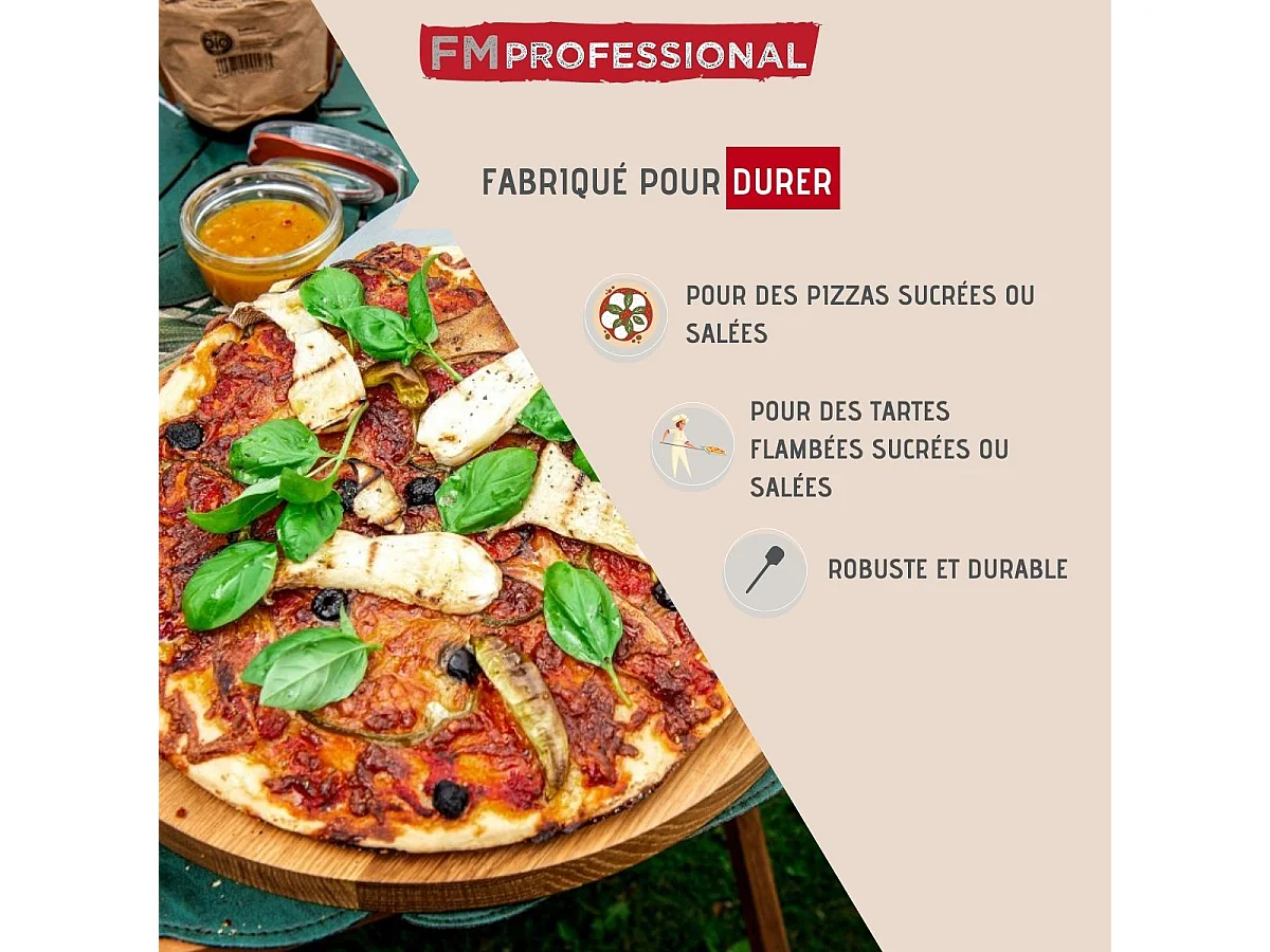 Pelle à pizza ou tarte flambée 49 cm FM Professional Pizza