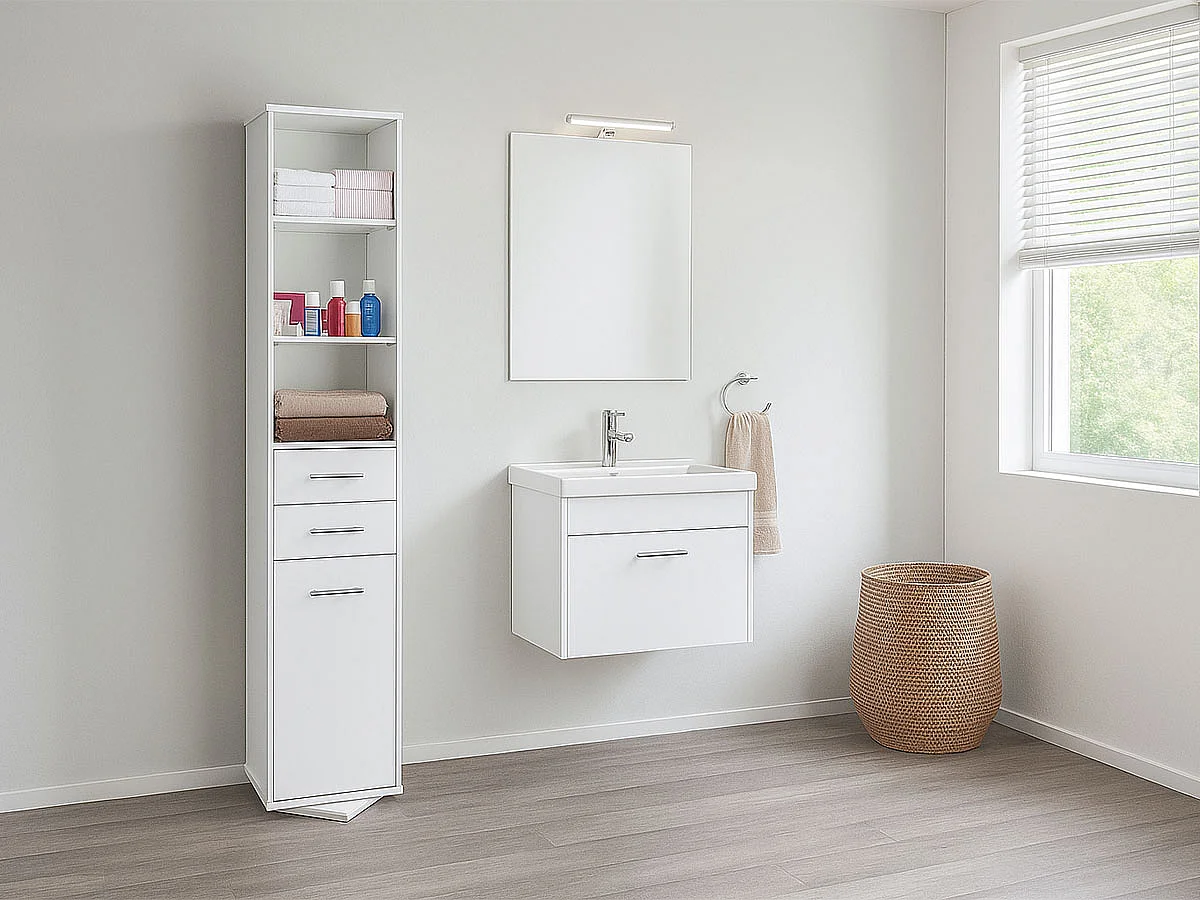 Móvel para Casa de Banho Siena (branco lacado)