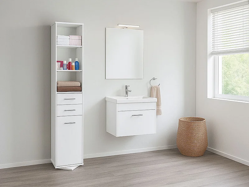 Móvel para Casa de Banho Siena (branco lacado)