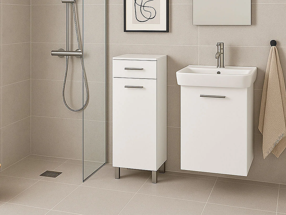 Móvel para Casa de Banho Florença (branco lacado)