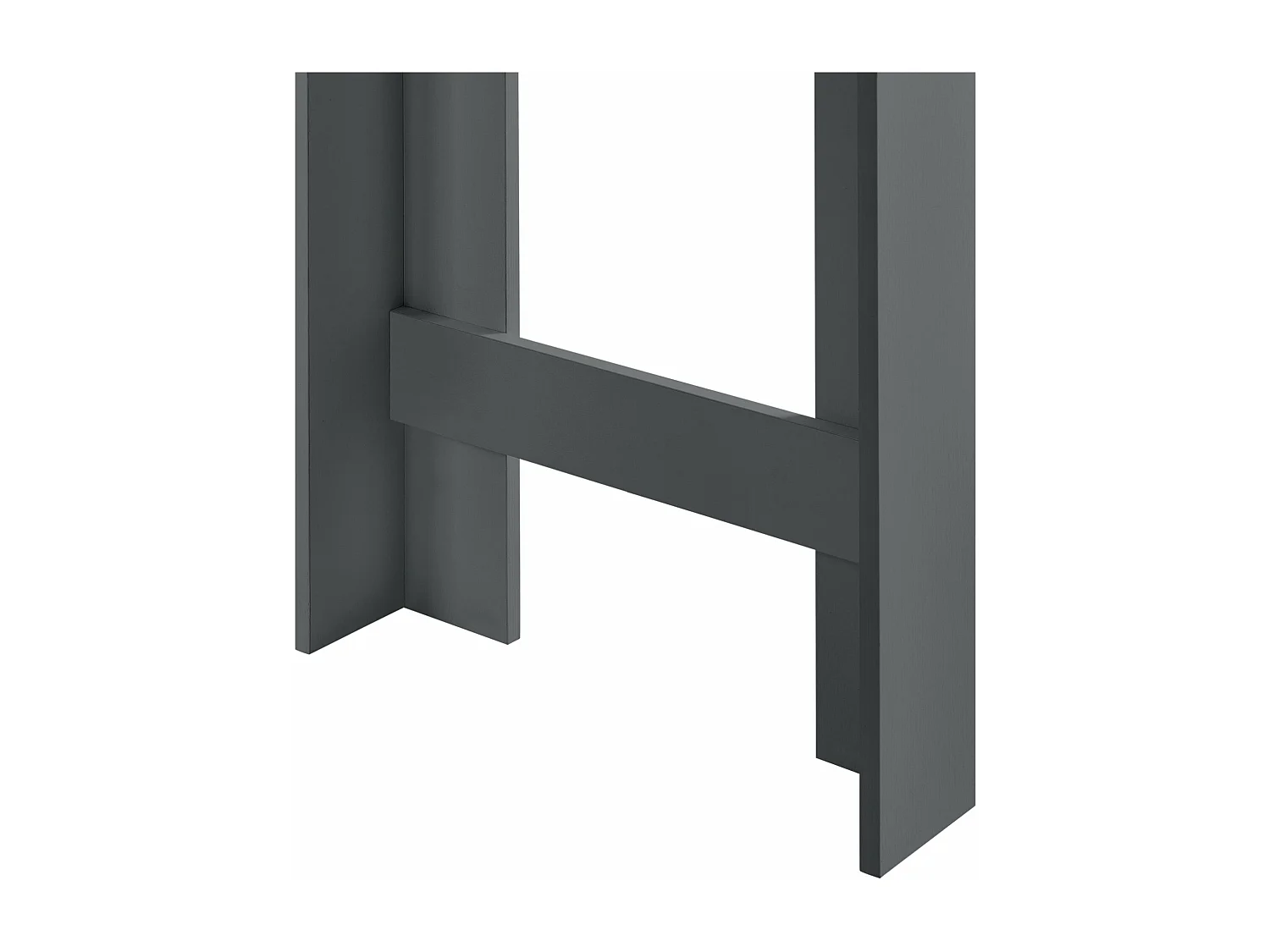 Mesa alta con almacenaje alto tipo bistro con 3 estantes 110 cm gris oscuro 03_0006190