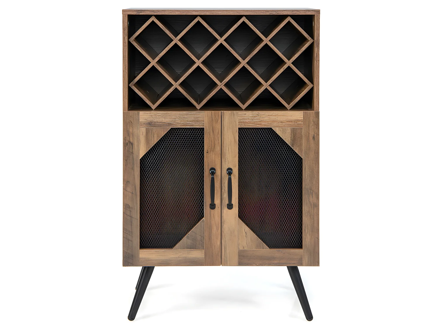 Leñero soportes para leña almacenamiento negro mate 180 cm metal M10_000598