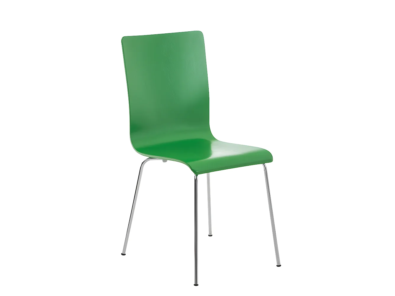 Lot de 2 chaises de cuisine en bois vert et métal CDS10063