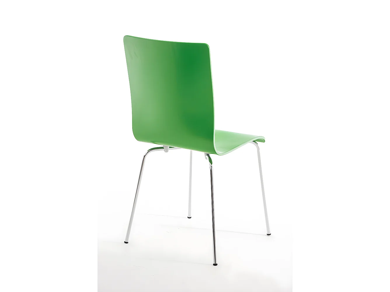 Lot de 2 chaises de cuisine en bois vert et métal CDS10063