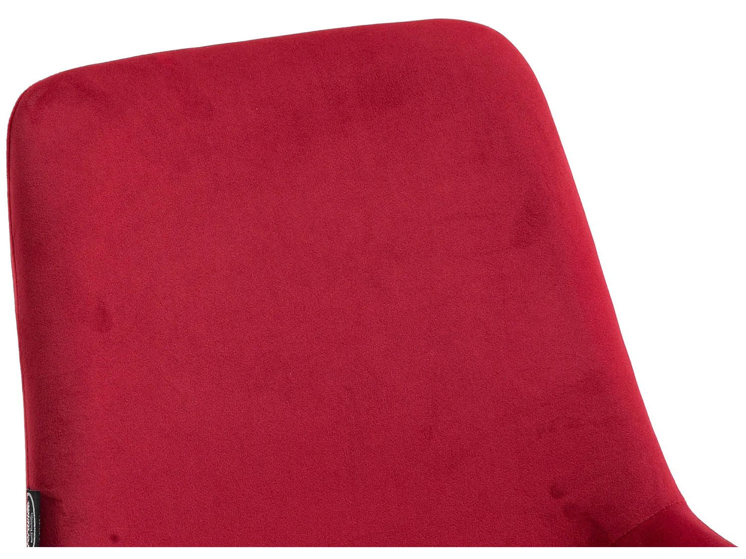 Pack de 4 sillas de comedor en terciopelo rojo y metal negro mate M10_000796