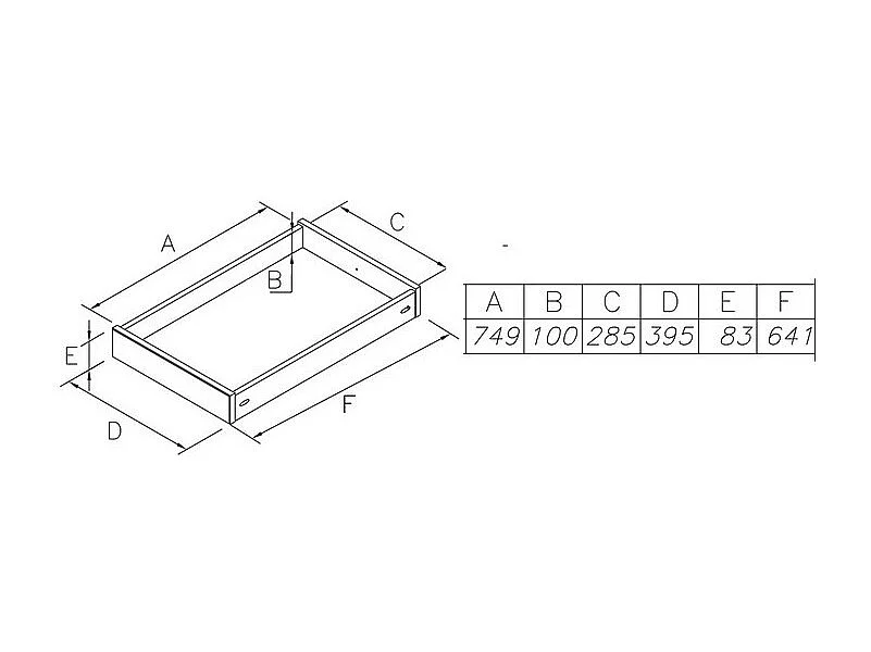 Table Basse Taupe 2 Tiroirs Va-et-Vient 1 Niche L 100 H 38 P 70 cm