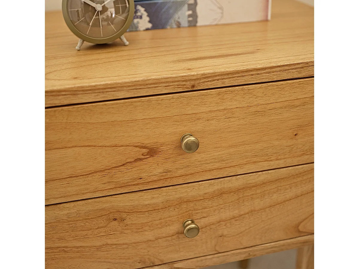 Comodino in legno massello di mindi