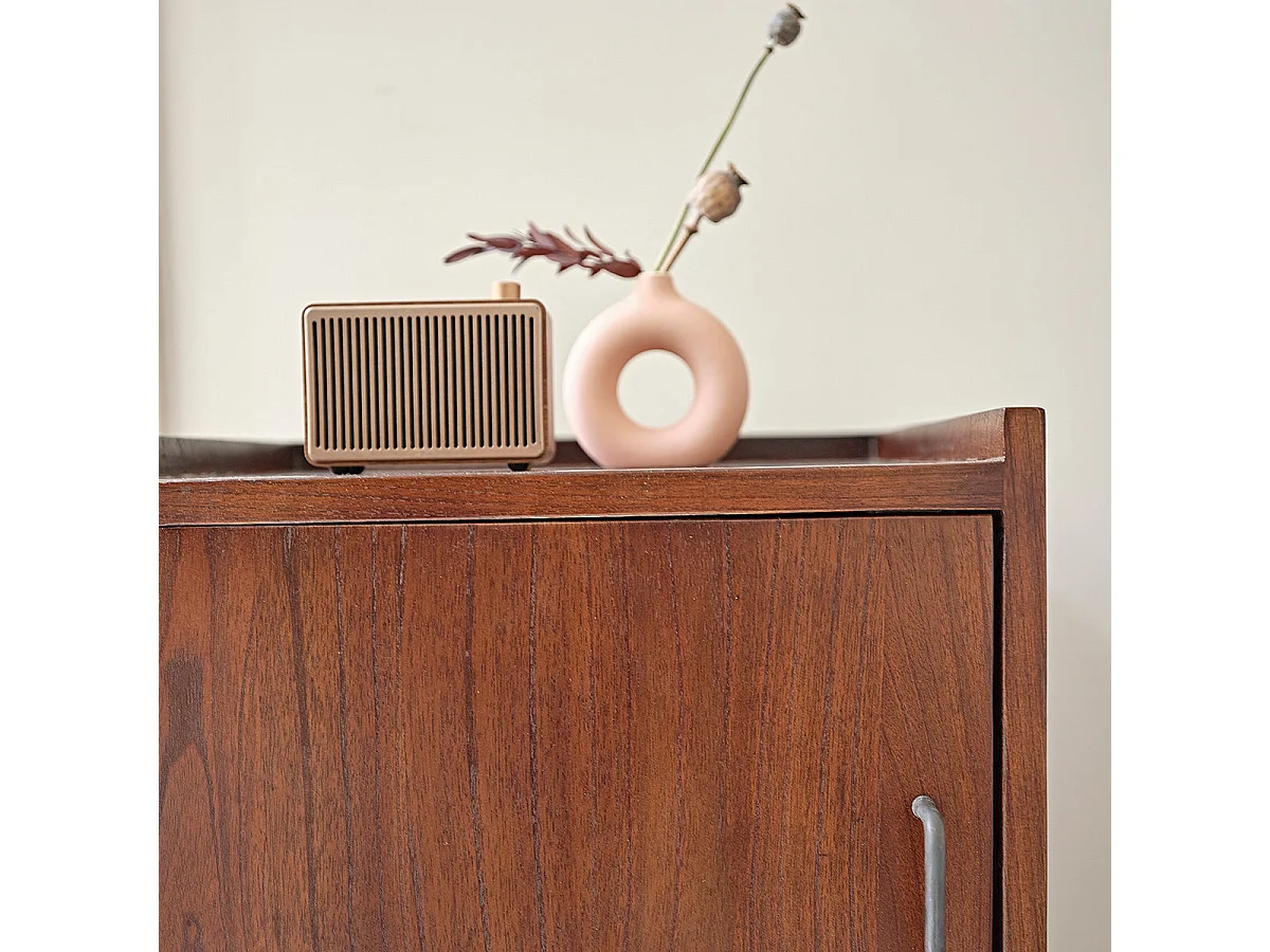 Comodino in legno massello di mindi