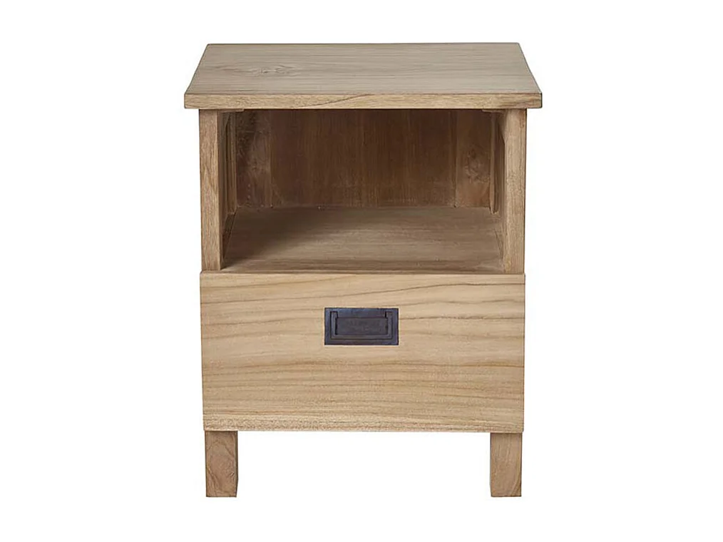 Table de chevet en teck massif