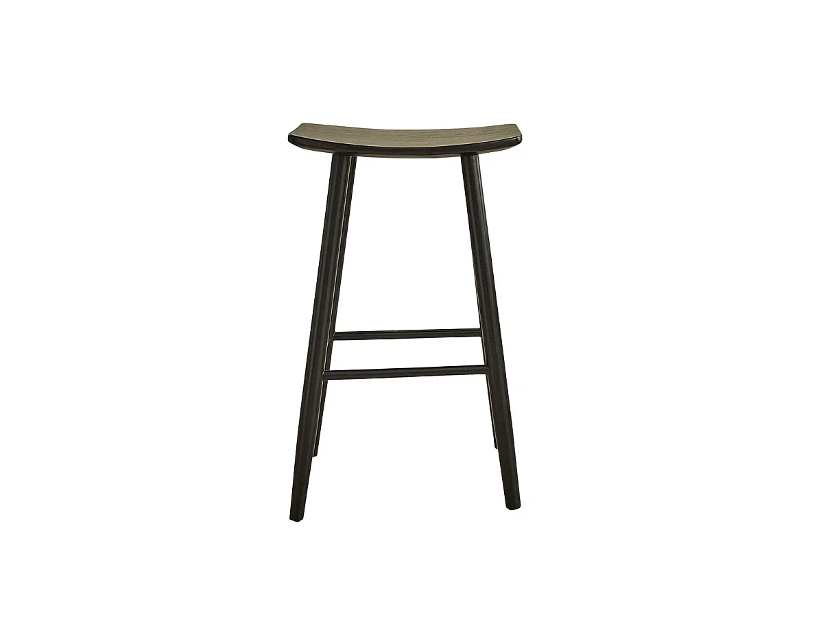 Tabouret de bar en teck massif