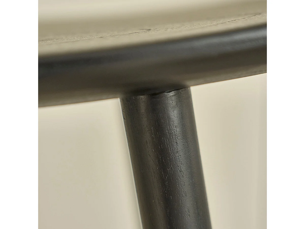 Tabouret de bar en teck massif